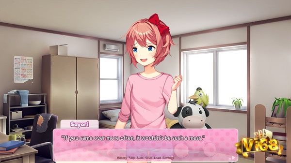 Game Doki Doki có đồ họa theo phong cách anime tươi sáng và dễ thương