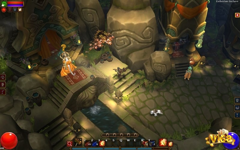 Người chơi sẽ bắt đầu hành trình bằng cách tương tác với các nhân vật trong game (NPC)