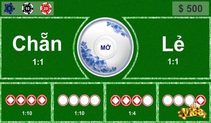 Bộ dụng cụ chơi xóc đĩa