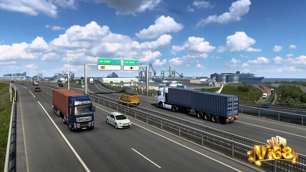 Euro Truck Simulator 2 có lối chơi mô phỏng lại việc điều khiển xe tải của tài xế