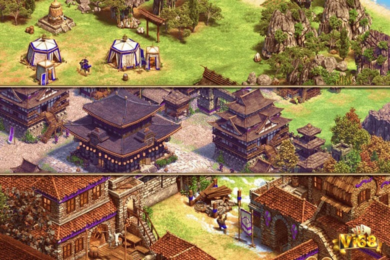 Các công trình trong age of empire 2 đa dạng