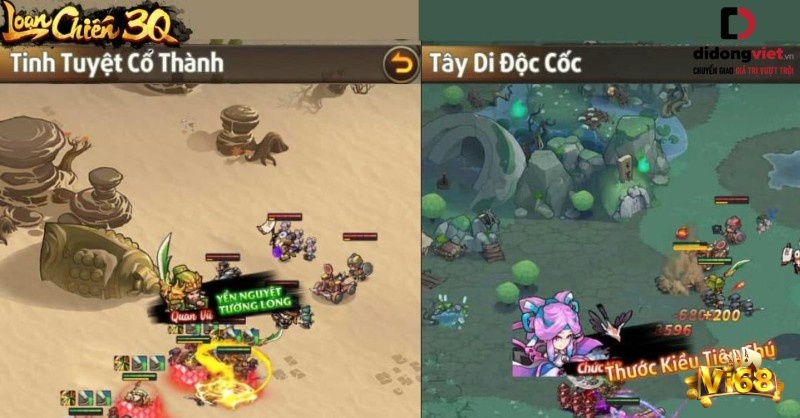 Game Loạn Chiến 3Q lấy bối cảnh thời kỳ Tam Quốc đầy biến động