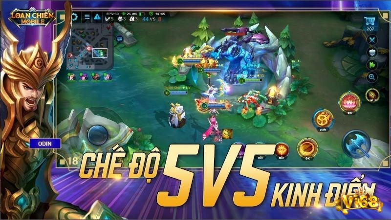 Trải nghiệm chế độ 5v5 kinh điển của MOBA cùng Loạn Chiến Mobile
