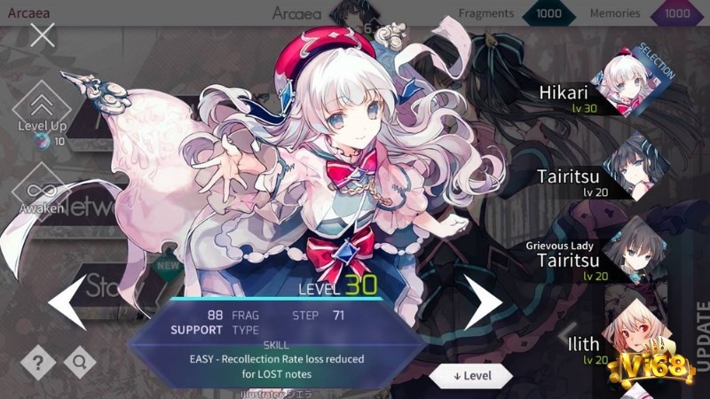 Các nhân vật trong game Arcaea đa dạng với những câu chuyện riêng biệt cho từng người