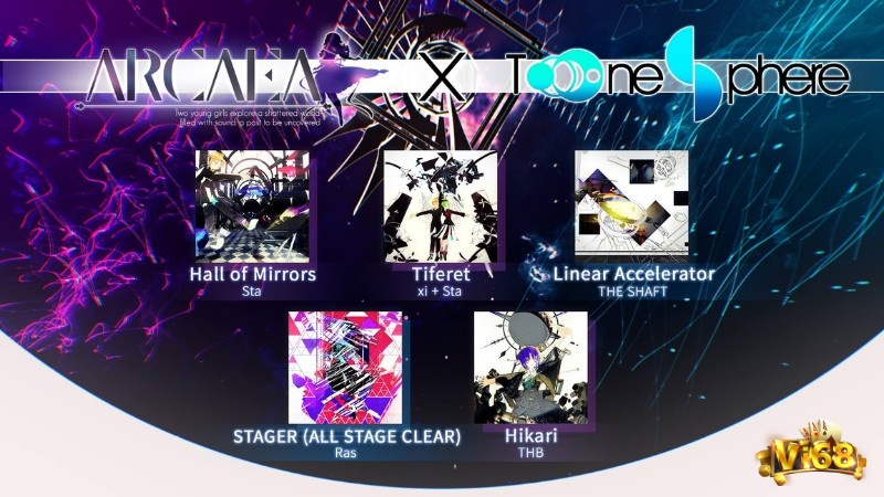 Hệ thống màn chơi trong Arcaea đa dạng giúp bạn có nhiều trải nghiệm hơn