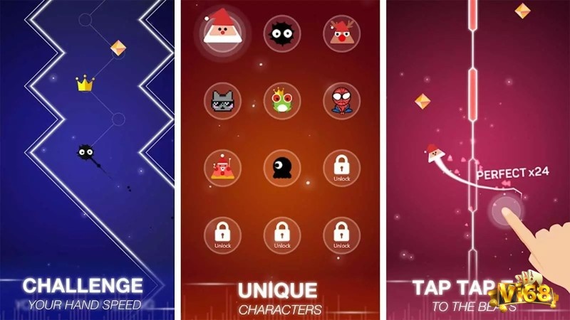 Game có nhiều màn chơi được thiết kế đa dạng và linh hoạt theo từng bản nhạc