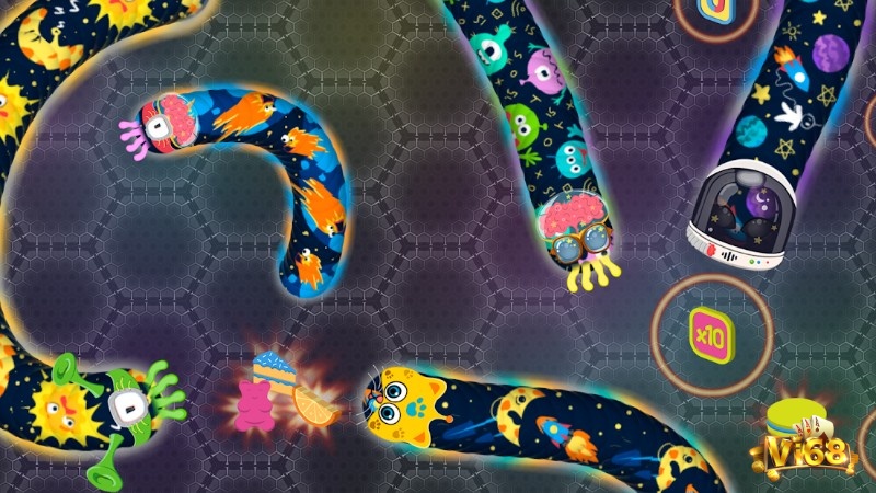 Game Wormate.io nổi bật bởi lối chơi rắn ăn mồi khá đơn giản nhưng lại gây nghiện