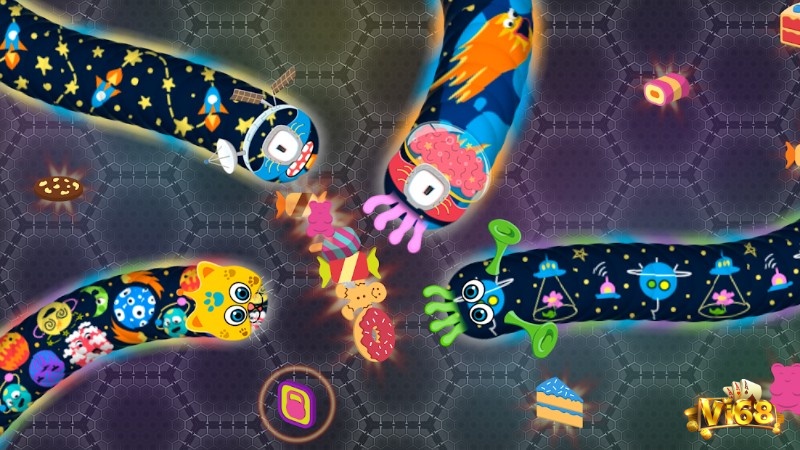Game wormate.io là một phiên bản game rắn ăn mồi hiện đại và đẹp mắt