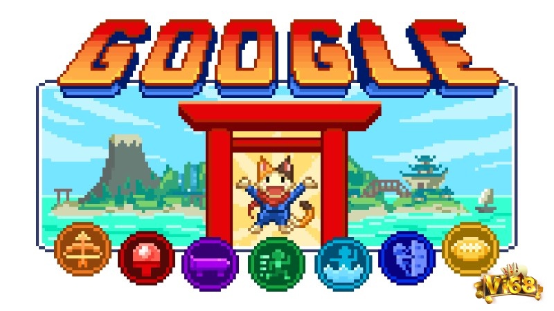 Cùng mèo Lucky phiêu lưu thể thao – chơi game, học văn hóa trong Doodle Champion Island