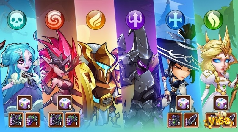 Phối hợp kỹ năng anh hùng giúp đội hình Idle Heroes mạnh mẽ