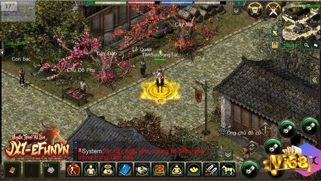 Hệ thống combat của Game JX1 EfunVN Mobile được thiết kế với sự kết hợp giữa real-time và turn-based