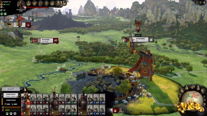 Nhiệm vụ trong game Total War: Three Kingdoms thay đổi theo diễn biến tình hình chính trị 