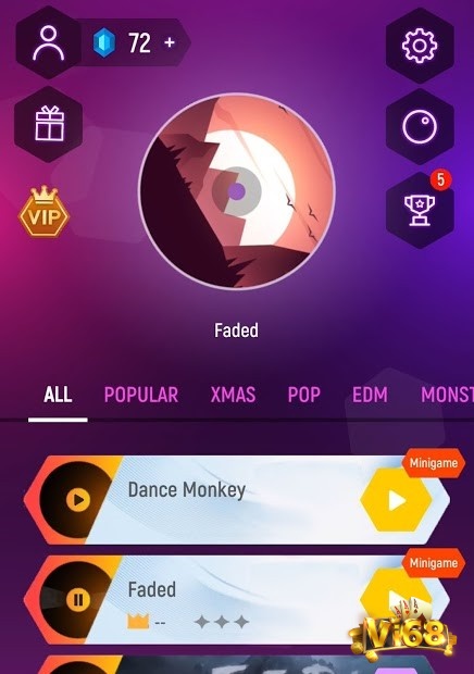 Game Tiles Hop – EDM Rush có kho nhạc hấp dẫn với nhiều bản nhạc đa dạng