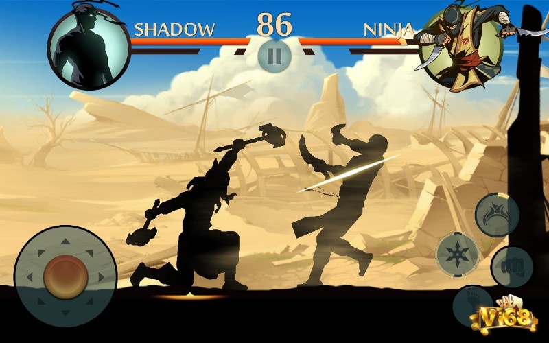 Đồ họa bóng đổ ấn tượng với gameplay đòi hỏi kỹ năng cao, tạo nên trải nghiệm đối kháng khác biệt