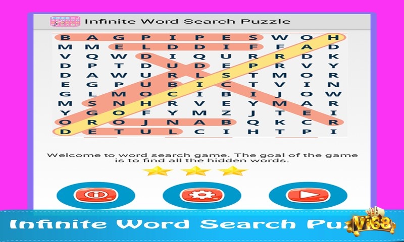 Infinite Word Search Puzzles là game giúp nâng cao vốn từ khả năng quan sát