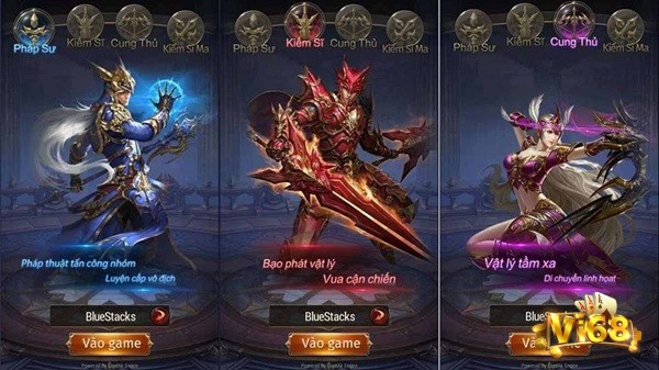 3 lớp nhân vật chính trong game MU Đại Thiên Sứ H5