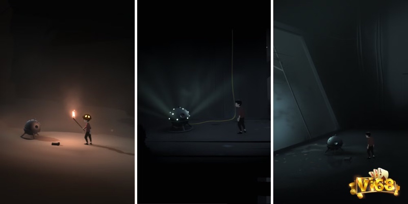 Tựa game chứa nhiều easter eggs như bẫy nhện từ Limbo hay hình ảnh các nhà phát triển ẩn mình trong nền cảnh.